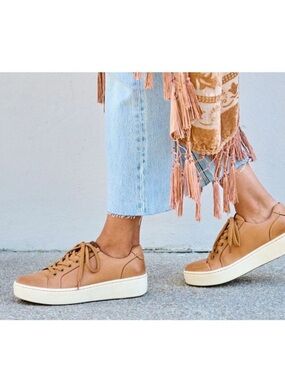 Born Mira sneakers leather natural sz 6.5